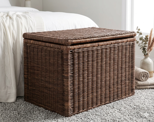 Modern Style Wicker Outdoor Storage <b>Box</b> for Clothing Synthetic Rattan Material Size 71x45x48cm Customized Color - Product Image 6