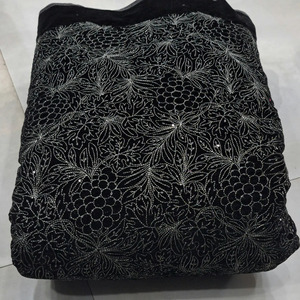 Tissu en velours brodé pour robes de mariée et robes de soirée perlées, destiné aux acheteurs en gros mondiaux - Product Image 3