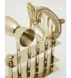 Accesorios de Bar Hechos a Mano, Juego de 4 Herramientas de Alta Calidad con Soporte de Latón, Accesorios de Decoración de Mesa para Fiestas - Product Image 1