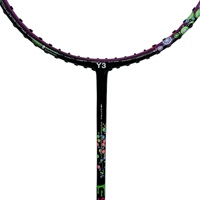 Raqueta de Bádminton Lining Wind Storm con Cubierta de PU Suave y Dura, Eje de Carbono Y3 Speed Light 2200 BM 85g 68.5cm