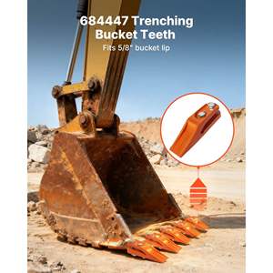 Ensemble de 7 goupilles de dents de godet d'excavatrice robustes 7.34 Bolt 684447 pour godets de 5/8 pouce, mini-chargeuse sur pneus - Product Image 2