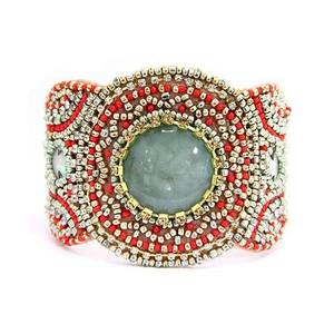 Multicolor Bohemian Style Handmade Beaded Bangles Women's Stackable Glass Beads Bracelet <b>Set</b> Ethnic Fashion <b>Crystals</b> Accessory - Product Image 4