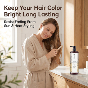 Champú Natural de Semillas de Té para Proteger el Color y Fortalecer el Cabello 400ml |   Sin silicona |   Cuidado Herbal del Cuero Cabelludo |   OEM/ODM Disponible - Product Image 5