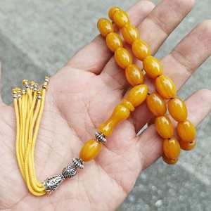 Collier Misbaha en résine islamique de luxe - Fabriqué à la main et respectueux de l'environnement pour les mariages - Product Image 2