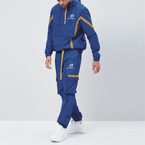 Conjunto Deportivo Personalizado al por Mayor, 100% Algodón, Cortavientos, para Hombre y Mujer, Ropa Deportiva para Gimnasio, Running, OEM, ODM, Marca Privada, Streetwear - Product Image 4
