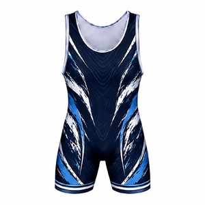 Custom Sublimated Wrestling <b>Singlets</b> Athletic Wrestling Uniforms for Youth Men Teams Training Match Competition Apparel - Product Image 2