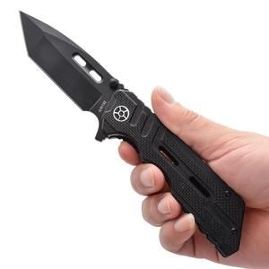 Cuchillo Plegable Táctico de Supervivencia para Exteriores, con Mango G10 y Hoja 3Cr13 con Recubrimiento de Titanio, para Caza y Camping - Product Image 5