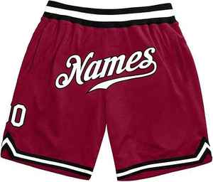 Custom Solid Sublimation Transfer Print Breathable Quick Dry High Elastic Waist <b>Shorts</b> with <b>Zipper</b> Pockets Mesh Team - Product Image 5