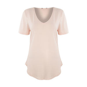 Camiseta Blanca Cuello Redondo |   Camiseta Clásica de Manga Corta en 100% Algodón, Camiseta Básica para Mujer para Uso Diario - Product Image 3