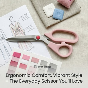 Precision Cutting Fabric Shears - Lightweight Pink <b>Sewing</b> <b>Scissors</b> for Beginners & Pros - Product Image 3