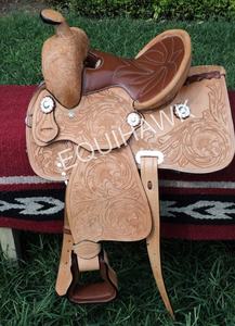 เบาะหนังกลับที่นั่งม้าแบบตะวันตกที่ปรับแต่งได้เบาะหนังกลับใส่สบายดีไซน์เป็นเครื่องมือด้วยมืออุปกรณ์เสริมการขับขี่หนังที่หรูหรา - Product Image 5