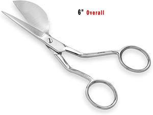 Tijeras profesionales de calidad superior aceptadas por ODM/OEM con apliques de pico de pato bordados, tijeras de sastre de acero inoxidable de 4 piezas - Product Image 3