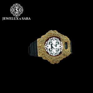 Reloj de Pulsera Elegante de Primera Calidad con Diamantes y Correa de Caucho Negro Mossinate, Reloj de Pulsera Elegante con Diamantes y Correa de Caucho Blanco Mossinate - Product Image 1