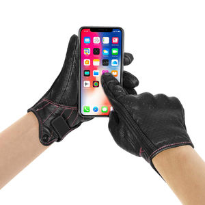 Guantes de Motocicleta de Cuero Personalizables de Alta Calidad, Antideslizantes, con Pantalla Táctil, Absorción de Humedad, Diseño Unisex, Guantes de Carreras - Product Image 5