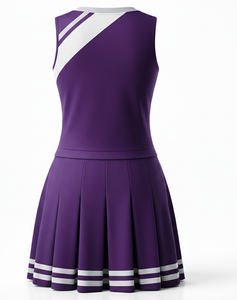 ชุดยูนิฟอร์มเชียร์ลีดเดอร์สำหรับเด็กผู้หญิง แบบสั่งทำพิเศษ ทรงบ็อกซี่ ไร้แขน ผ้าโพลีเอสเตอร์ 100% กันยับ แห้งเร็ว - Product Image 2