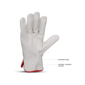 Guantes de Seguridad de Cuero de Grado Profesional con Material de Piel de Vacuno Gruesa y Cobertura Confiable para las Manos - Product Image 2