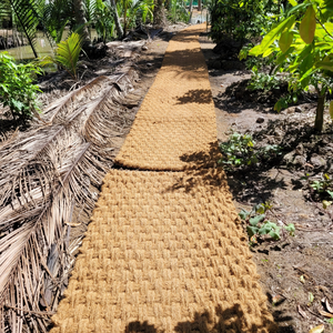 Rouleau de tissu anti-mauvaises herbes en fibre de coco biodégradable pour l'aménagement paysager, le contrôle de l'érosion et la rétention d'humidité – Fournisseur OEM ODM - Product Image 5