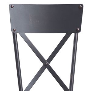 Set di 2 Sedie da Pranzo Nere e Grigie con Schienale a X - Product Image 3