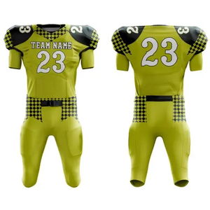 Concevez vos propres uniformes de football américain pour les jeunes, maillot et pantalon entièrement sublimés, entraînement de football, nouveau design OEM - Product Image 5