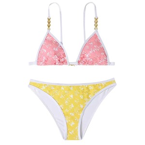 Conjuntos de Bikini Modernos y Elegantes para la Playa, Decorados con Cuentas, Totalmente Estampados, Alta Calidad, Precios al por Mayor - Product Image 4