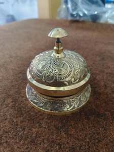 Campana de mesa de latón pulido de lujo para mostrador de recepción de hotel y mostrador de servicio de restaurante - Product Image 5