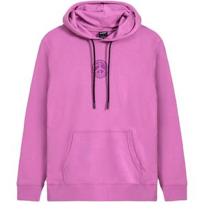 Sudadera con capucha de lana bordada personalizada invierno patrón sólido tejido método liso teñido sudadera Unisex 100% algodón térmico - Product Image 1