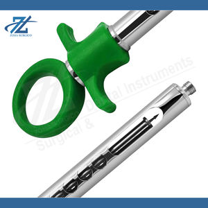 Seringue dentaire auto-aspirante Zoha Surgico en acier inoxydable, manuelle, professionnelle, avec canule de sécurité, poignée ergonomique, certifiée CE, classe II - Product Image 5