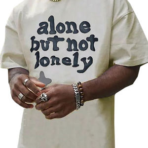 Fabricante de Camisetas al por Mayor, Camiseta Personalizada con Serigrafía, Impresión 3D en Relieve, Logotipo, Camiseta Lisa con Gráficos, Camiseta Extra Grande con Espuma 3D para Hombre - Product Image 6