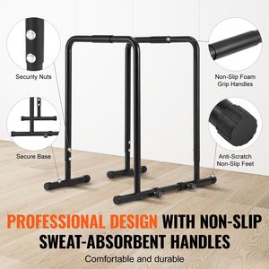 Stazione Dip Bar in Acciaio Regolabile in Altezza per Allenamento Fitness - Capacità 200 kg - Product Image 5