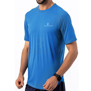T-shirt de course léger et respirant pour homme, séchage rapide, vêtements de sport athlétiques, en vente - Product Image 3