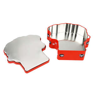 Fabricante de Latas de Metal Personalizadas en Forma de X, Caja de Regalo Metálica Impresa para Galletas y Dulces - Product Image 4