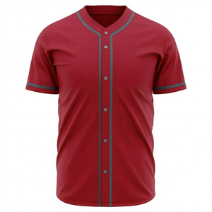Maillot de baseball personnalisé pour hommes - Sans manches, col baseball, respirant, séchage rapide, impression numérique, noms et logos d'équipe personnalisés - Product Image 2