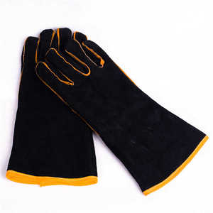 Guantes de Soldadura de Seguridad Resistentes al Fuego de Doble Capa, con Forro de Kevlar y Cubierta de Cuero Vacuno, Personalizables, en Oferta - Product Image 1