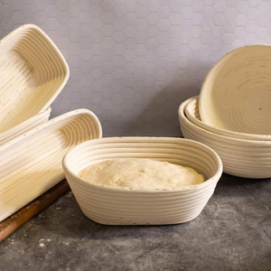 Cestas de fermentación de ratán para pan artesanal, cesta ecológica de mimbre para levantar masa de pan, ideal para pan casero de masa madre - Product Image 3