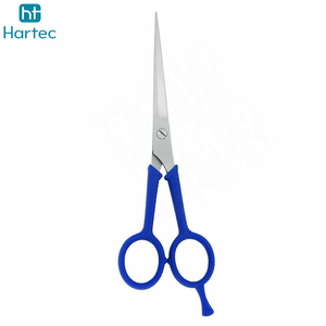 Ciseaux de coiffeur professionnels en acier inoxydable légers avec manche en plastique bleu pour salon de coiffure – Vente en gros - Product Image 4