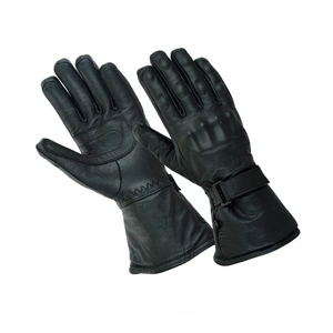 Gants de moto personnalisés avec logo, en cuir véritable, gants de moto à doigts entiers - Product Image 5