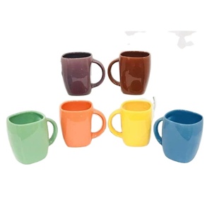 Classic Polka Swirl Ceramic Indian Made Milk <b>Mug</b> <b>Set</b> - Product Image 1