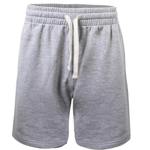 Shorts Deportivos para Hombre Color Gris Ceniza, al por Mayor, OEM, Alta Calidad, Marca Personalizada, Mezcla de Algodón y Poliéster, Shorts de Entrenamiento Premium - Product Image 1