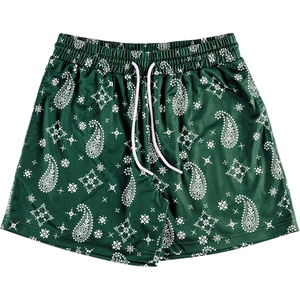 Shorts de basket-ball pour homme, imprimé paisley, en mesh, légers, pour la gym et l'entraînement sportif - Product Image 2