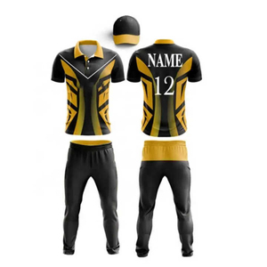 High quality custom logo design Cricket kit 6 Custom Team Name Cricket kit Hot Selling Cricket Uniform - Product Image 4