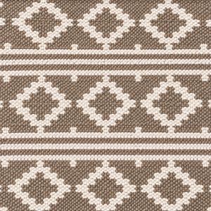 Alfombra geométrica hecha a mano, rectangular, moderna, beige y blanca, de algodón, para decoración del hogar, con base de goma antideslizante. - Product Image 3
