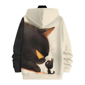 Sweat-shirt pour homme 100 % coton, coupe classique et oversize, couleur unie, avec capuche, design personnalisé, nouvelle collection, vente chaude - Product Image 2