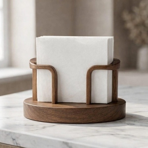 Metal Napkin Holder Featuring Gold Finish, Rectangle Shape And <b>Perched</b> <b>Bird</b> Accent For Elegant Tabletop Decoration And Dining - Product Image 6