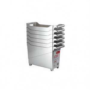 Carrello Multiuso con 6 Contenitori Impilabili con Maniglie per Organizzazione di Cucina e Garage - Product Image 2