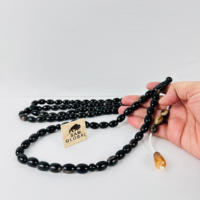 Sam Global Export 10mm 33 Perles de prière musulmanes Tasbih en corne de buffle véritable, faites à la main, toucher réel, style moderne, luxe haut de gamme