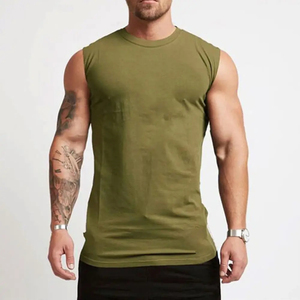 Débardeur de sport pour homme 100% coton, style streetwear, été, pour la musculation, la remise en forme, débardeur décontracté en tricot - Product Image 3
