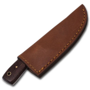 Cuchillo de Caza de Acero de Damasco con Funda de Cuero Genuino, Herramienta Utilitaria para Campismo y Supervivencia al Aire Libre, Cuchillo de Caza de Alta Calidad - Product Image 6