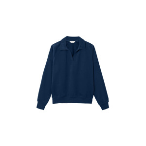 Custom Brand Lined Tie Dye Embroidered Applique Patch Simple Collar <b>Long</b> Sleeve 400g Fleece Cotton <b>Sweatshirt</b> for Women - Product Image 4