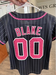 High Quality Custom V-neck Collar <b>Fan</b>-Shaped Baseball Jerseys Breathable Mesh Plus Size Short Heat-Transfer Printed 100% - Product Image 3