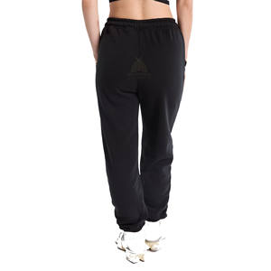 Pantalones de Invierno de Alta Calidad para Mujer, 100% Algodón Orgánico, Estilo Hip Hop, Corte Ancho Regular, Cintura Elástica, Estampado Serigrafiado - Product Image 3